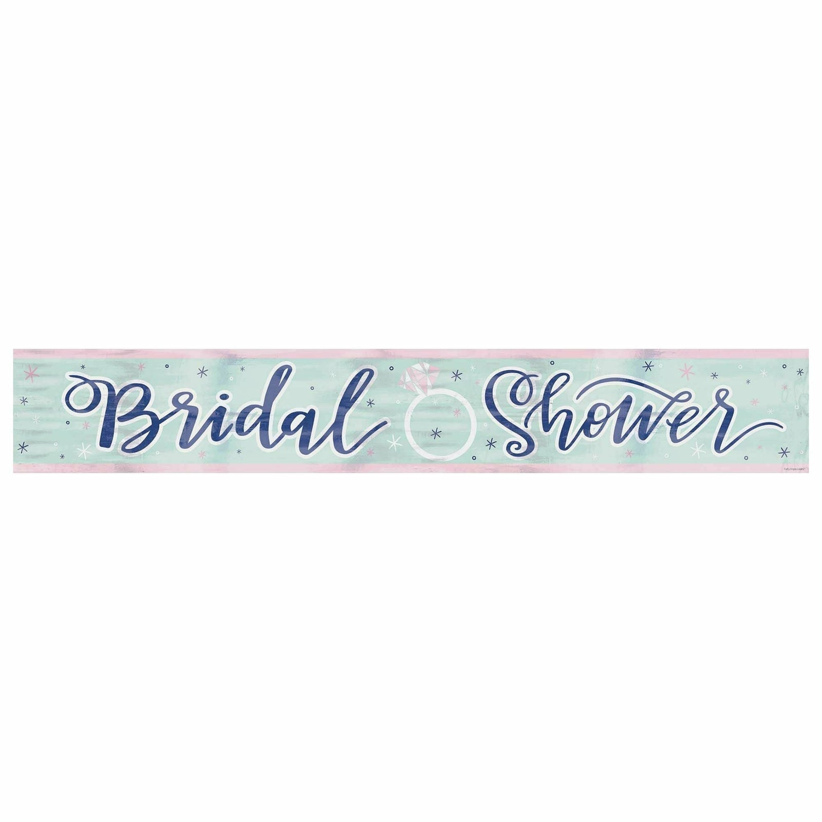 Amscan WEDDING Mint Bridal Shower Foil Banner