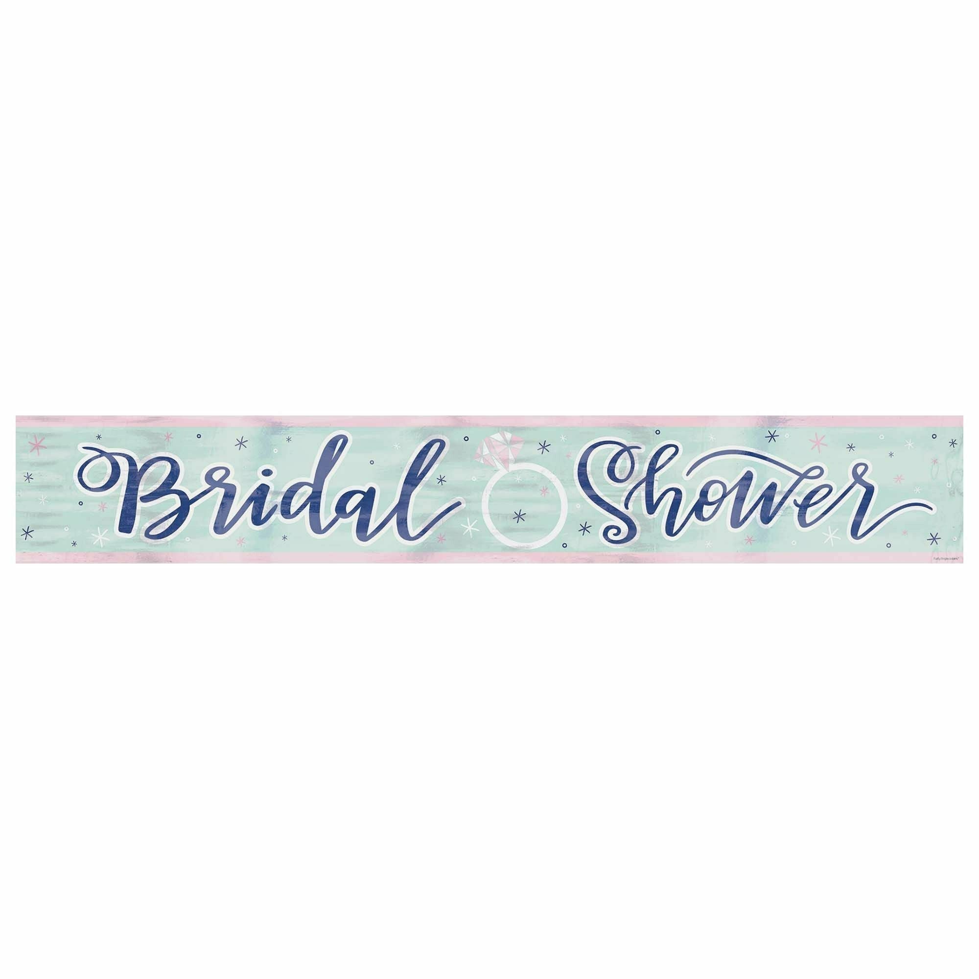 Amscan WEDDING Mint Bridal Shower Foil Banner