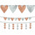 Amscan WEDDING Rose Gold Heart Cutout Banners 2pc