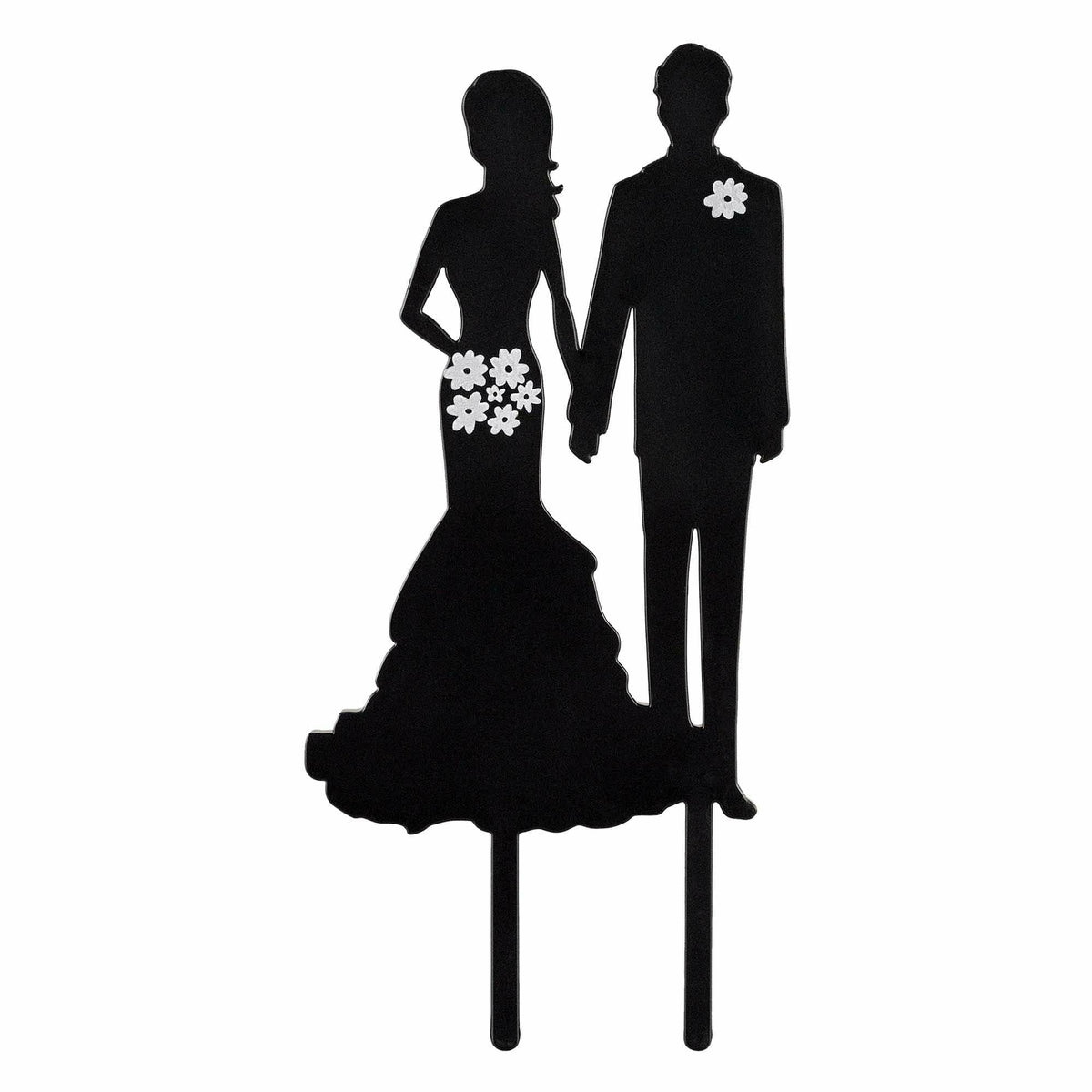 Amscan WEDDING Silhouette Couple Cake Topper