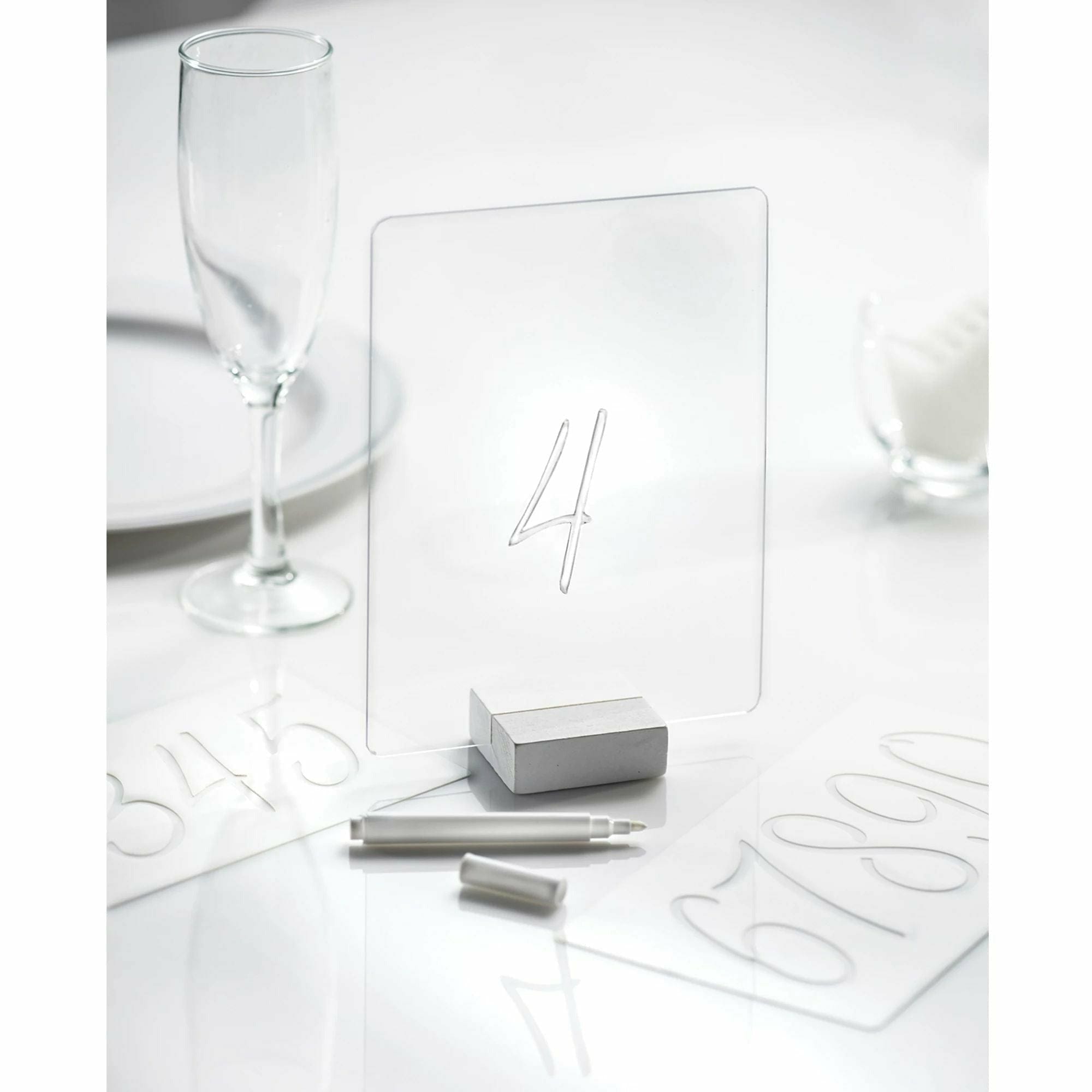 Amscan WEDDING Table Sign w/ Stencils