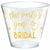 Amscan WEDDING This Party's Gone Bridal Plastic Tumblers