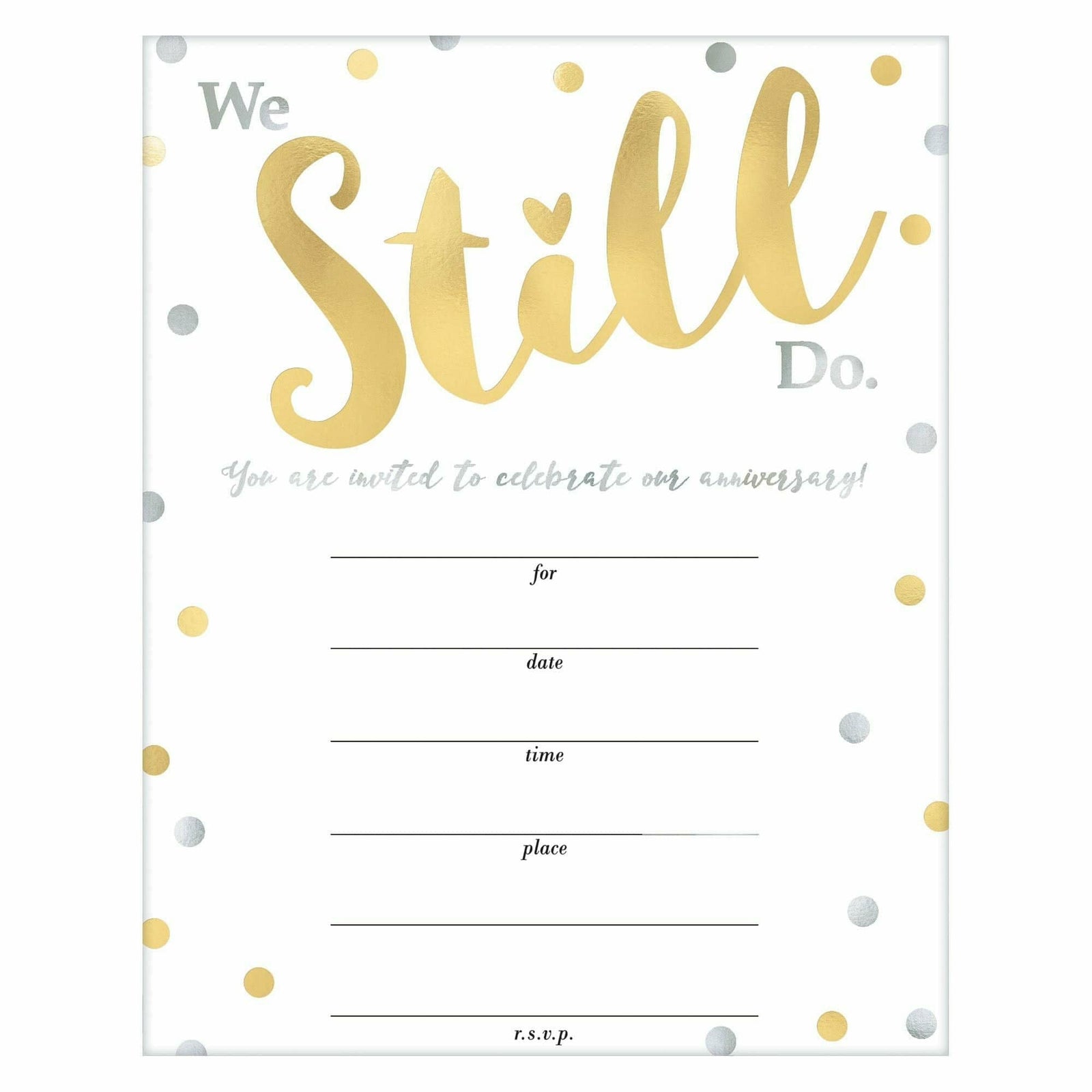 Amscan WEDDING We Still Do Value Pack Invitations