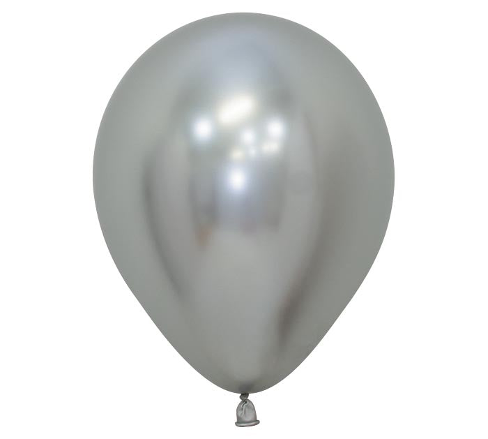 Reflex Silver Latex Balloon 1ct, 5&quot; 