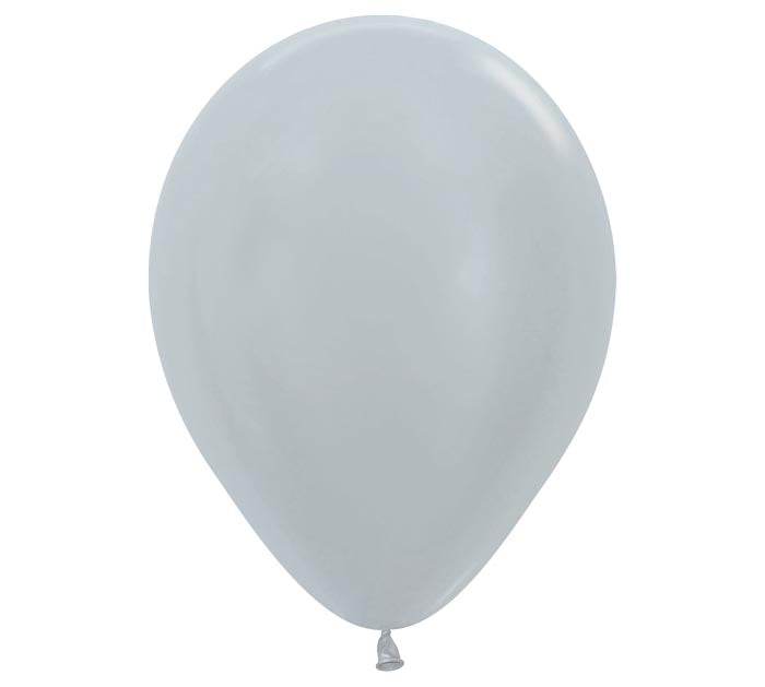Metallic Silver Latex Balloon 1ct, 5"