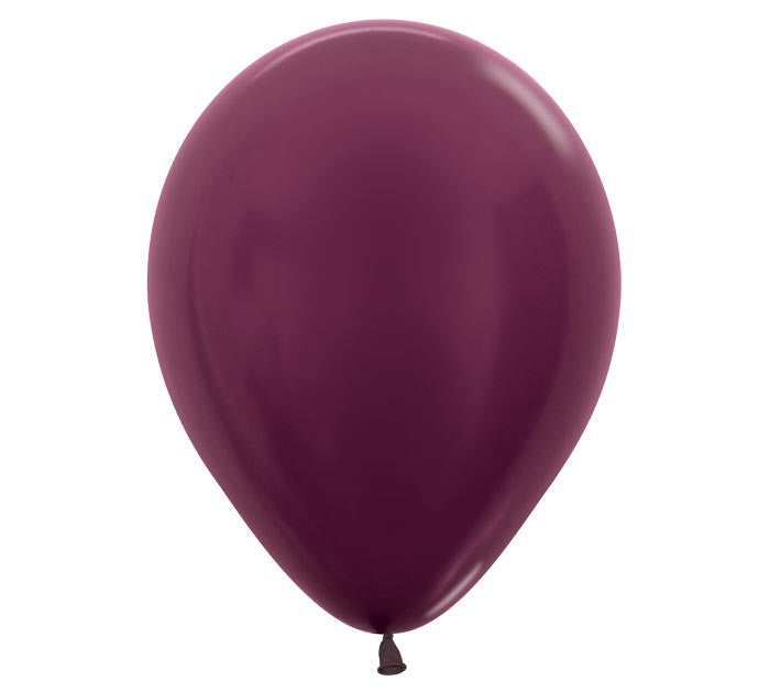 Metallic Burgundy Latex Balloon 1ct, 11"