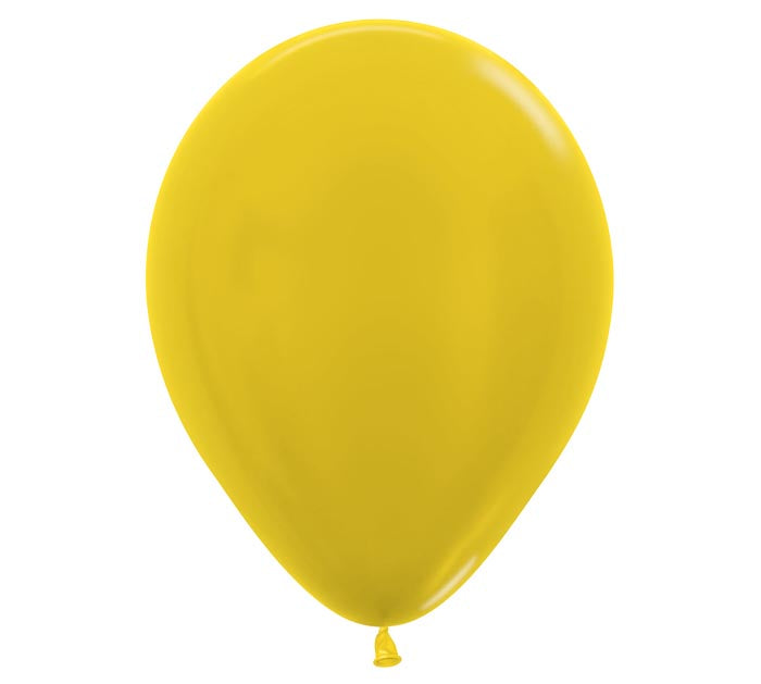 Metallic Yellow Latex Balloon 1ct, 11&quot; 