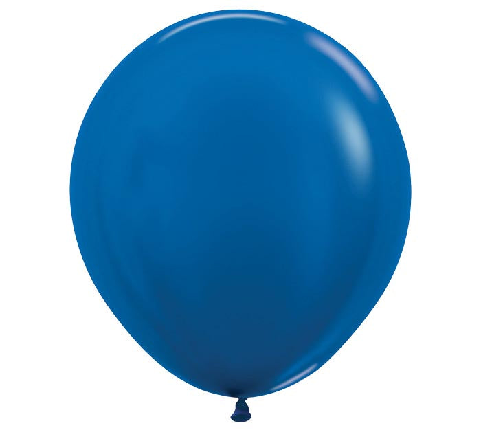 Metallic Blue Latex Balloon 1ct, 18" 