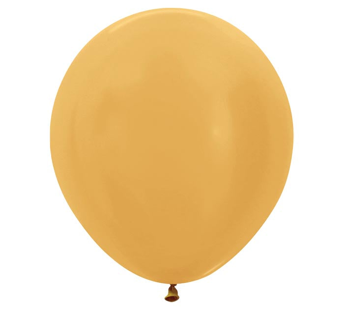 Metallic Gold Latex Balloon 1ct, 18" 