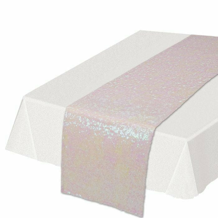 Beistle Company, INC. BASIC Sequined Table Runner - Opal