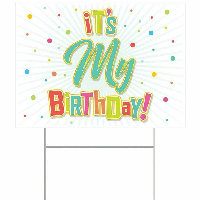 Beistle Company, INC. BIRTHDAY It's My Birthday! Yard Sign