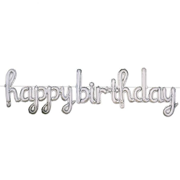 Beistle Company, INC. BIRTHDAY Script Happy Birthday Balloon Streamer