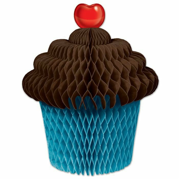 Beistle Company, INC. BIRTHDAY Tissue Cupcake Centerpiece