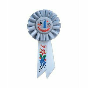 Beistle Company, INC. BOUTIQUE My 1st Birthday Rosette (Blue) Rosette Assortment BIRTHDAY BOY