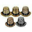 Beistle Company, INC. COSTUMES: HATS Animal Print Hi-Hats