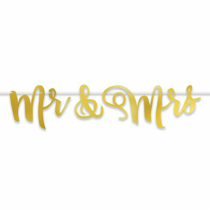 Beistle Company, INC. Foil Mr &amp; Mrs Streamer