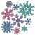 Beistle Company, INC. HOLIDAY: CHRISTMAS Colorful Snowflake Cutouts