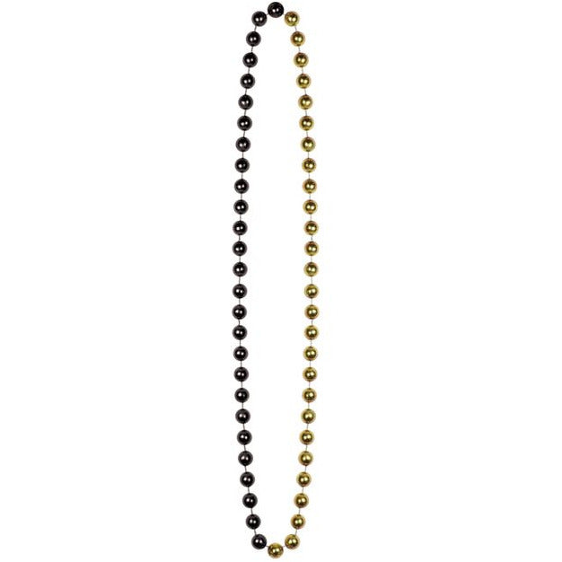Beistle Company, INC. HOLIDAY: NEW YEAR'S Jumbo Party Beads - Black & Gold
