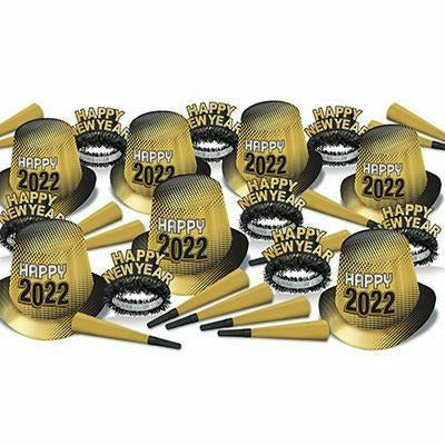 Beistle Company, INC. HOLIDAY: NEW YEAR&#39;S New Year &quot;2022&quot; Gold Asst for 50