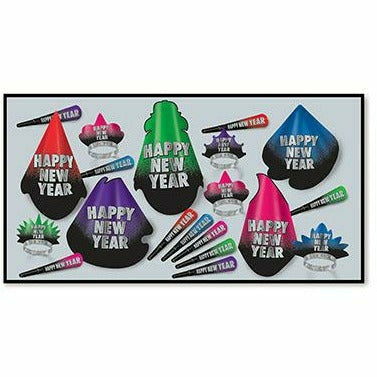 Beistle Company, INC. HOLIDAY: NEW YEAR'S New Year's Resolution NYE Assortment for 10