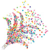 Beistle Company, INC. HOLIDAY: NEW YEAR'S Push Up Confetti Poppers - Multicolor