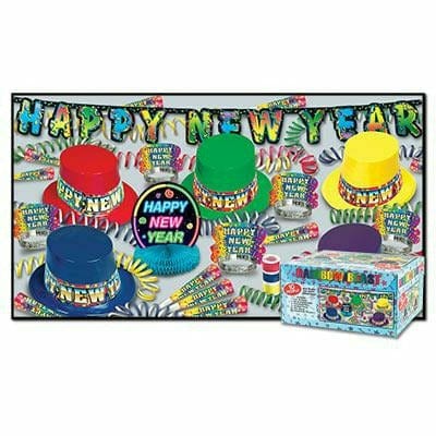 Beistle Company, INC. HOLIDAY: NEW YEAR&#39;S Rainbow Blast New Year Kit