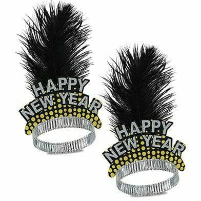 Beistle Company, INC. HOLIDAY: NEW YEAR'S Silver & Gold Cheers To The NY Tiara