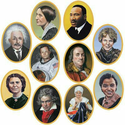 Beistle Company, INC. HOLIDAY: PATRIOTIC Faces in History Two Sided Cutouts