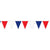 Beistle Company, INC. HOLIDAY: PATRIOTIC Red, White & Blue Pennant Banner