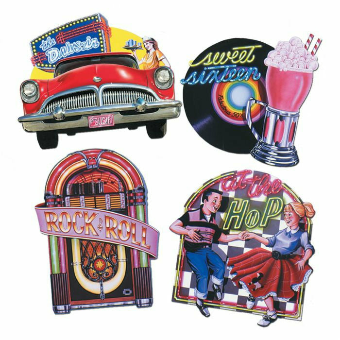 Beistle Company, INC. THEME Fabulous 50&#39;s Cutouts