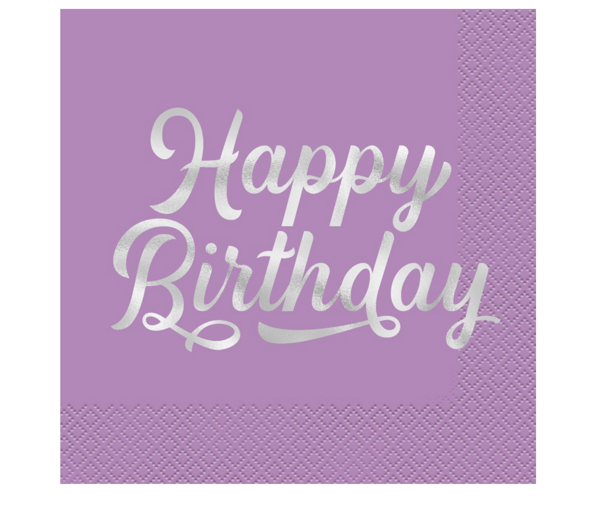 Bold Birthday Lunch Napkins 16ct - Foil Stamping