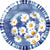 Boston International, Inc. AGNETHA BLUE ROUND DINNER PLATE