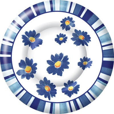 Boston International, Inc. BOUTIQUE AGNETHA BLUE ROUND DESSERT PLATE