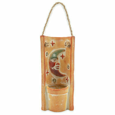 Boston International, Inc. BOUTIQUE HANGING MOON PLANTER - TERRACOTTA