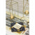 Boston International, Inc. BOUTIQUE POLYGON GOLD LANTERN METALLIC GOLD