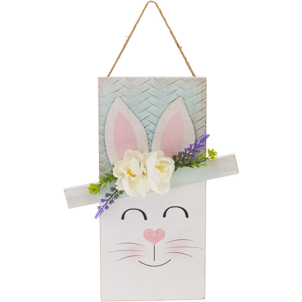 Boston International, Inc. HOLIDAY: EASTER HAPPY FLORAL BUNNY HEAD SIGN