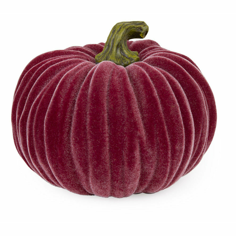 Boston International, Inc. HOLIDAY: FALL Large Burgundy Velvet Pumpkin