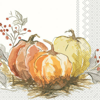 Boston International, Inc. HOLIDAY: FALL Painted Pumpkin Lunch Napkin