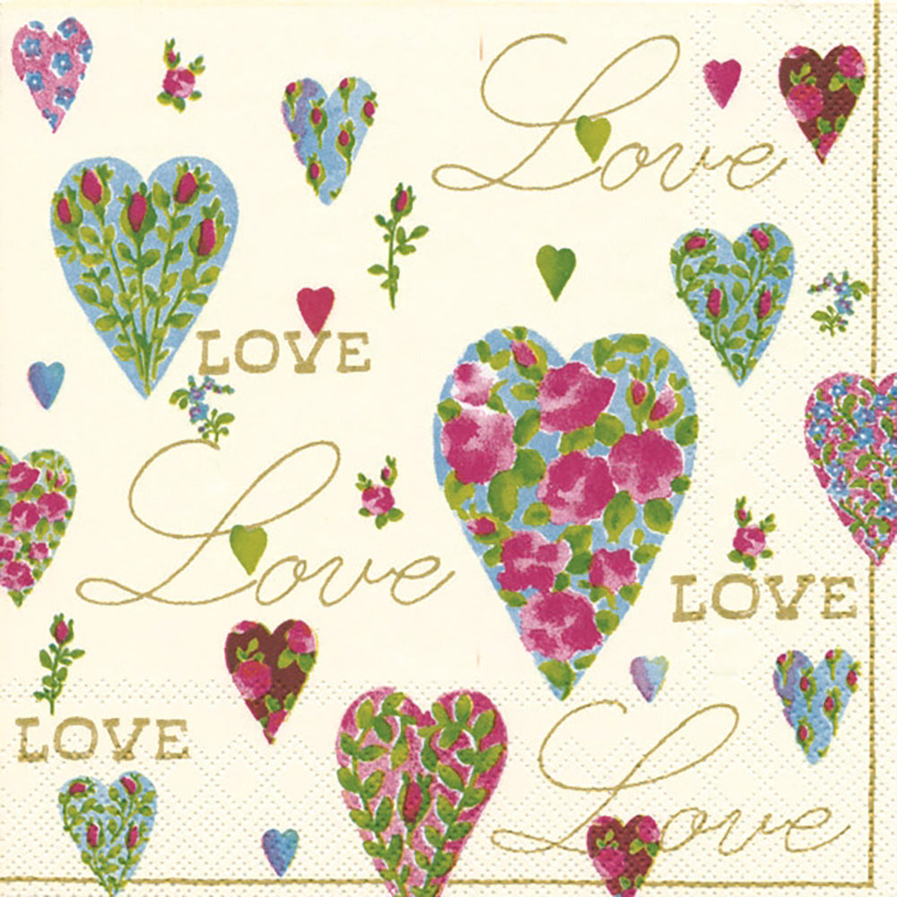 Boston International, Inc. HOLIDAY: VALENTINES LOVE CREAM LUNCH NAPKINS