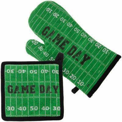 Boston International, Inc. THEME: SPORTS Football Fever Potholder and Oven Mit Set