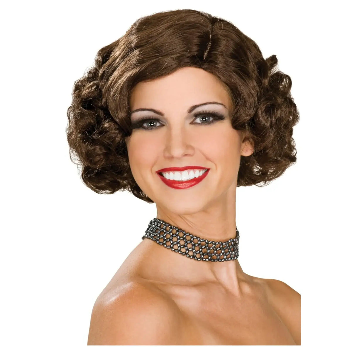 Brown Flapper Wig Women’s