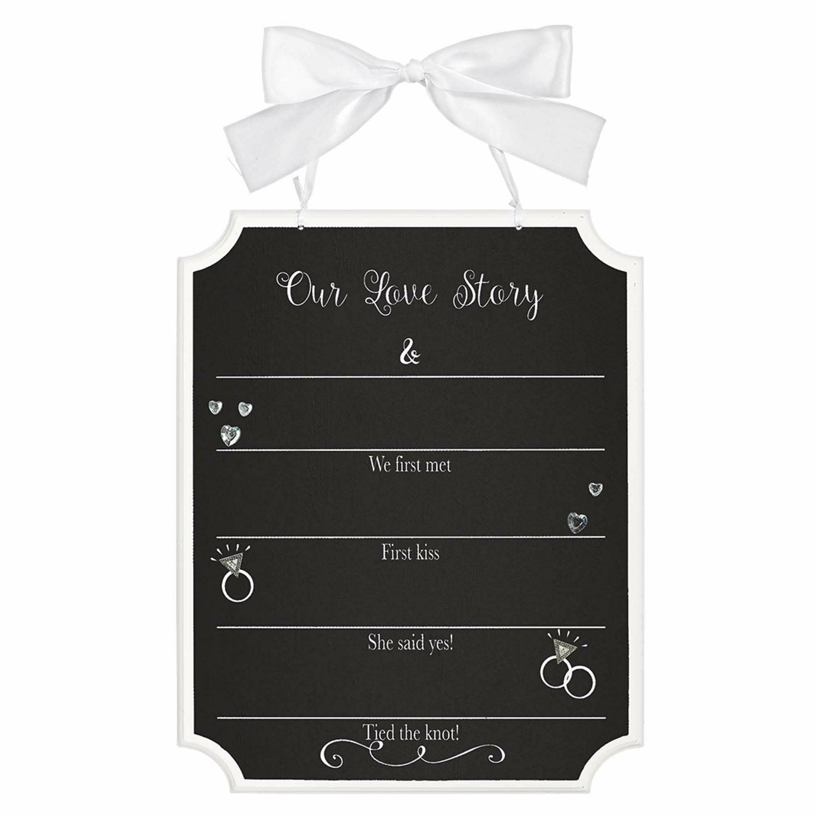 Burton and Burton BABY SHOWER Milestone Sign - Our Love Story