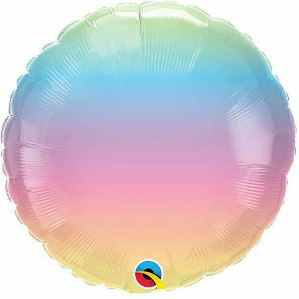 Burton and Burton BALLOONS 075 18&quot; Pastel Ombre Foil