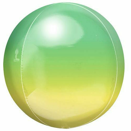 Burton and Burton BALLOONS 080 16&quot; Yellow &amp; Green Ombre Orbz