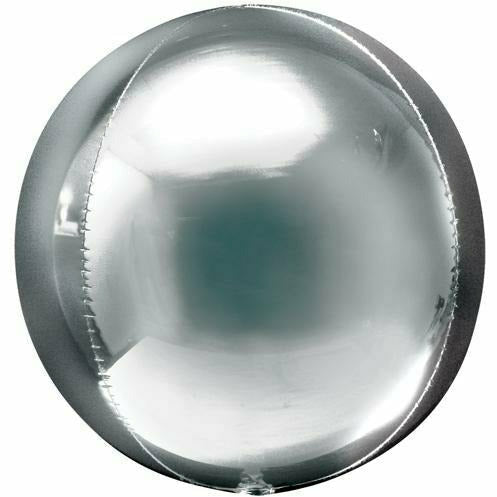 Burton and Burton BALLOONS 089 16" Silver Orbz