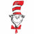 Burton and Burton BALLOONS 111 42" Dr. Seuss Cat in the Hat Foil