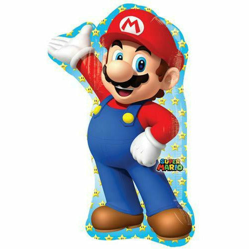 Pop The Party Mario Birthday Party Decoration Kit, Mario Foil Balloon,  Happy Birthday Banner, Curtains, and Ballons