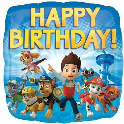 Burton and Burton BALLOONS 125 17" Paw Patrol Happy Birthday Foil