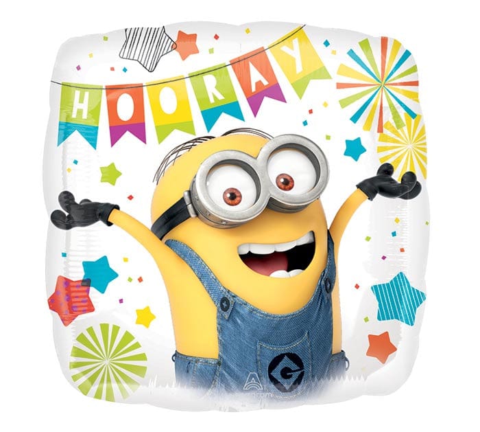 Burton and Burton BALLOONS 129 17&quot; DESPICABLE ME BIRTHDAY PARTY FOIL BALLOON