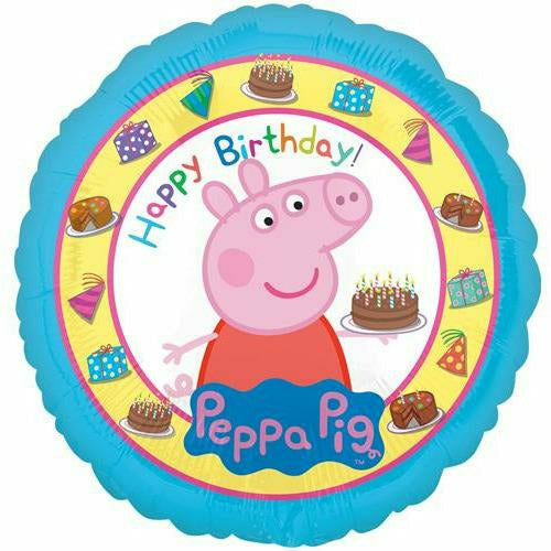 Burton and Burton BALLOONS 138 17&quot; Peppa Pig Happy BirthdayFoil